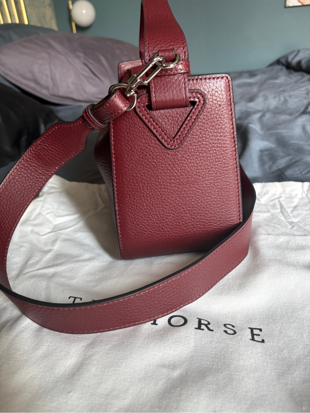 Burgundy Clementine Crossbody Bag - The Horse - Picture 4 of 11